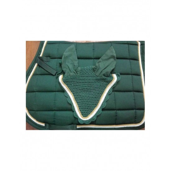 SOTTOSELLA PER CAVALLO CON CUFFIA SARTORE FETTUCCIA E CORDA DECORATIVE