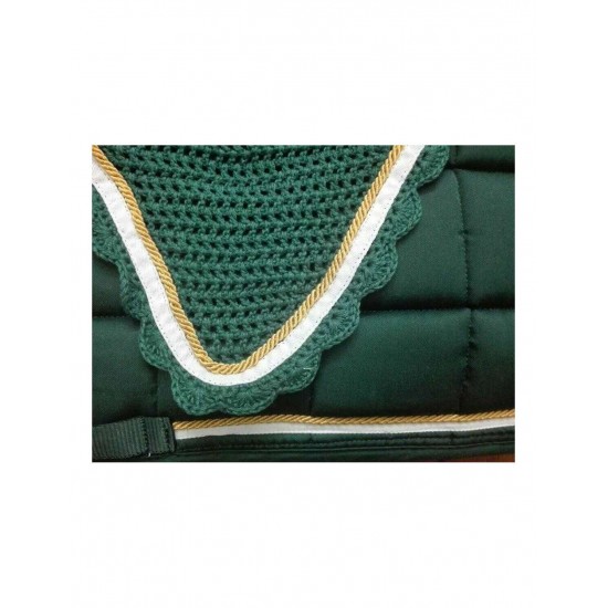 SOTTOSELLA PER CAVALLO CON CUFFIA SARTORE FETTUCCIA E CORDA DECORATIVE