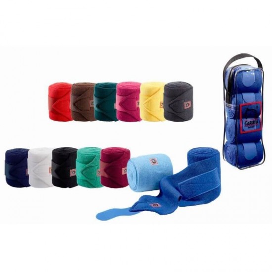 Tattini Fasce da Scuderia per gambe del cavallo - set 4pz DA RIPOSO in maglia 