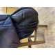Sella in cuoio originale PATHFINDER USATA SUPER OCCASIONE! BUONE CONDIZIONI da trekking con arcione largo per cavalli pesanti modello Country, seggio imbottito.  colore: marrone misura: 17,5