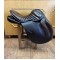 Sella in cuoio originale PATHFINDER USATA SUPER OCCASIONE! BUONE CONDIZIONI da trekking con arcione largo per cavalli pesanti modello Country, seggio imbottito.  colore: marrone misura: 17,5
