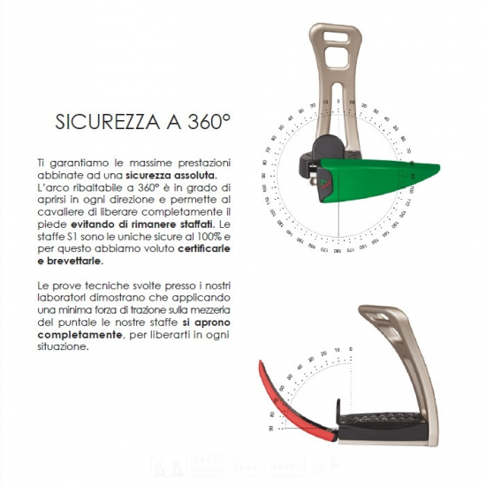 Staffe di sicurezza Safe Riding S1 Safety Stirrups 360 