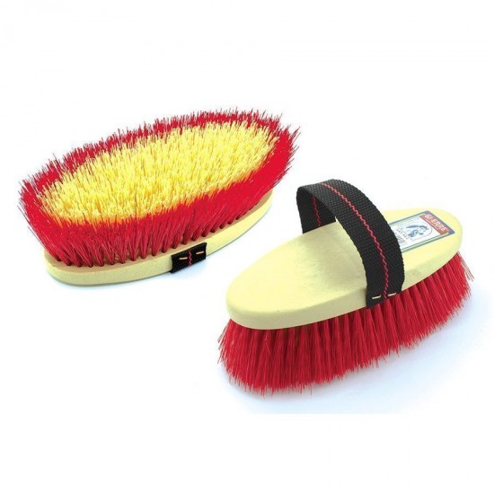 Bruscone setole medie sintetiche dorso in plastica 
