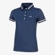 Polo Donna Manica Corta Equiline Elenoe in cotone elasticizzato, garantisce il massimo comfort e traspirazione al cavaliere.