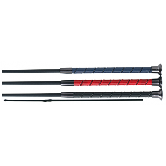 Frustino da dressage con strass e manico colorato 110 cm