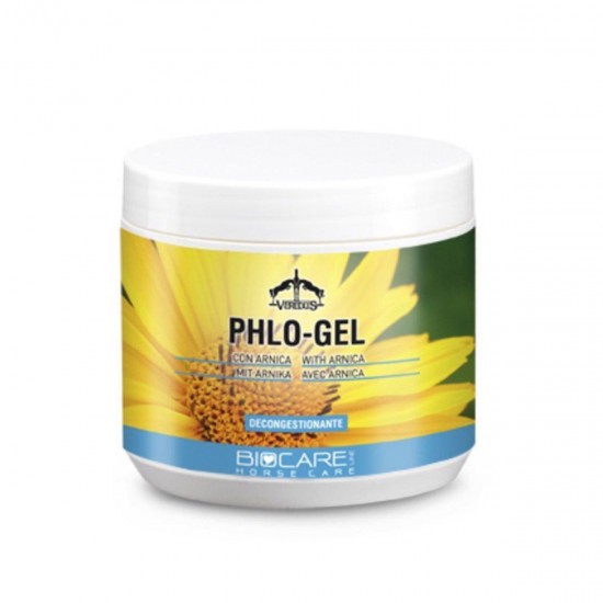 PHLO-GEL  ARNICA BIO CARE 500 ml.  per ARTI del cavalli per dolori e traumi muscolari o articolari ANTINFIAMMATORIO 