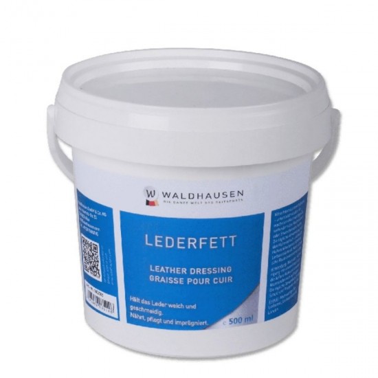 GRASSO PER CUOIO E FINIMENTI DEL CAVALLO E CAVALIERE LEADERFETT SCHWARZ WALDHAUSEN 500 ml
