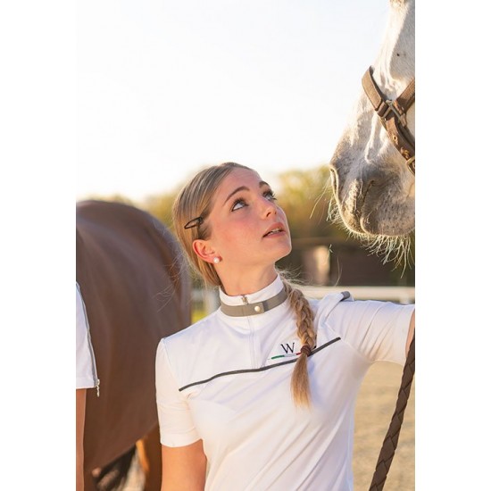 Polo Whip Donna Il cotone elasticizzato ed il jersey tecnico lavorano in sinergia per garantire il massimo comfort made in italy