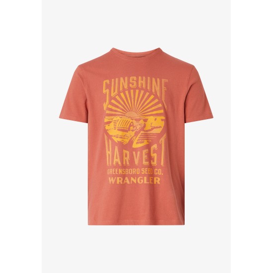 Maglia manica corta Wrangler EARTH DREAM TEE - T-shirt con stampa cotone 