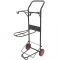 CARRELLO PORTASELLA IN METALLO PIEGHEVOLE, SMONTABILE VERNICIATO NERO